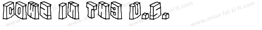Cows In the U.S.字体转换